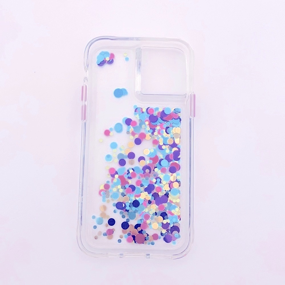 NWOB CaseMate Waterfall Iphone Case, Confetti Snow Globe effect